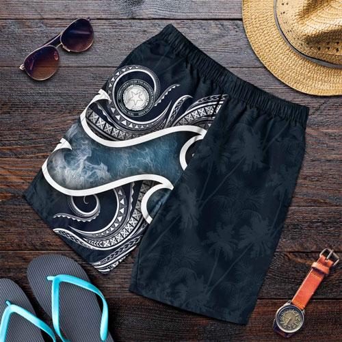 Northern Mariana Islands Polynesian Men Shorts - Ocean Style