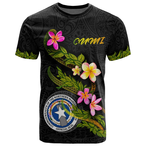 Northern Mariana Islands Polynesian T-Shirt - Plumeria Tribal