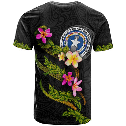 Northern Mariana Islands Polynesian T-Shirt - Plumeria Tribal