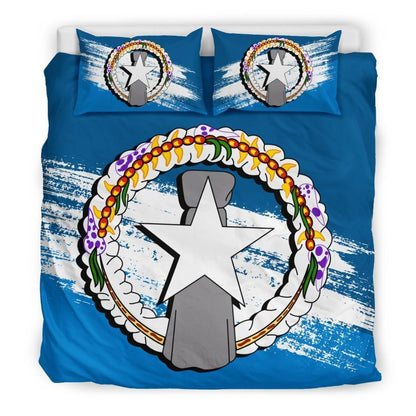Northern Mariana Islands Duvet Cover Set - Northern Mariana Islands Flag Premium