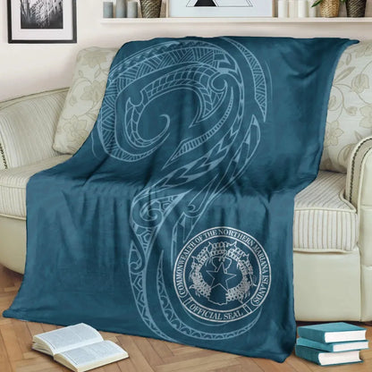 Northern Mariana Islands Premium Blanket -  Polynesian Style