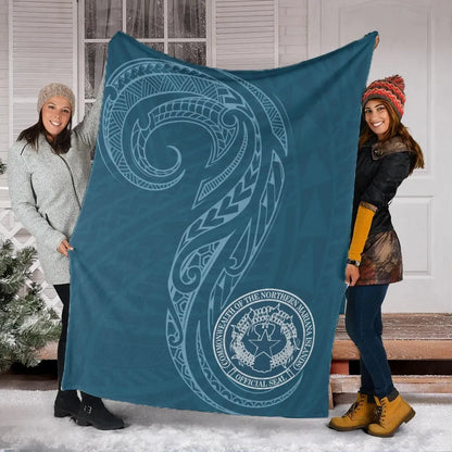 Northern Mariana Islands Premium Blanket -  Polynesian Style