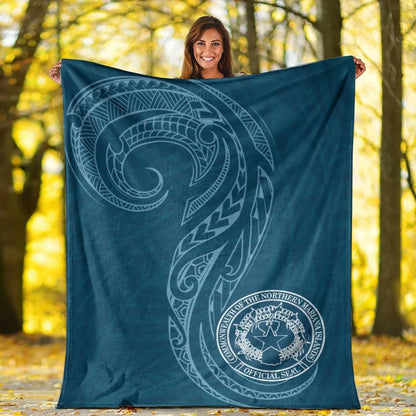 Northern Mariana Islands Premium Blanket -  Polynesian Style
