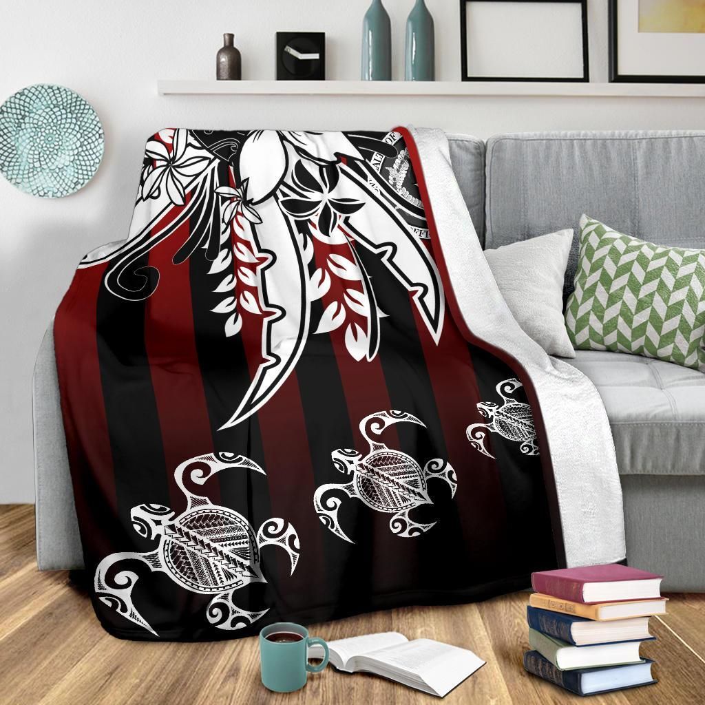 Northern Mariana Islands Premium Blanket - Vertical Stripes Style