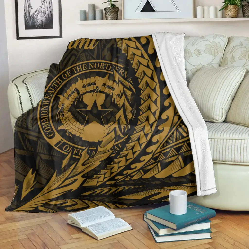 Northern Mariana Islands Premium Blanket - Wings style