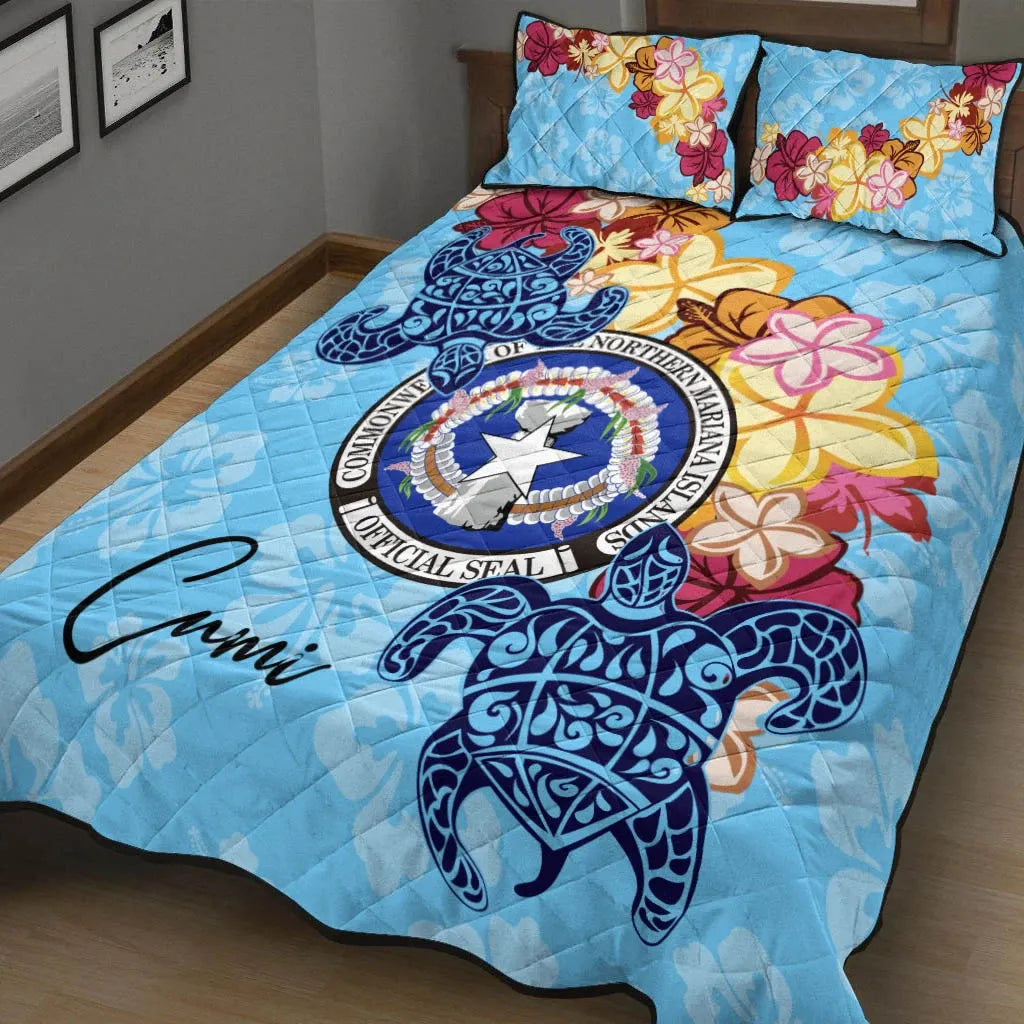 Northern Mariana Islands Quilt Bed Set - Tropical Style