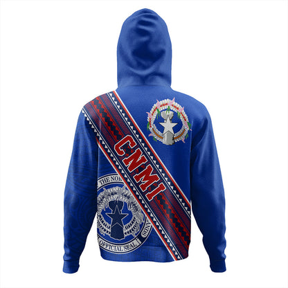 Northern Mariana Islands Hoodie Flag And Coat Of Arms