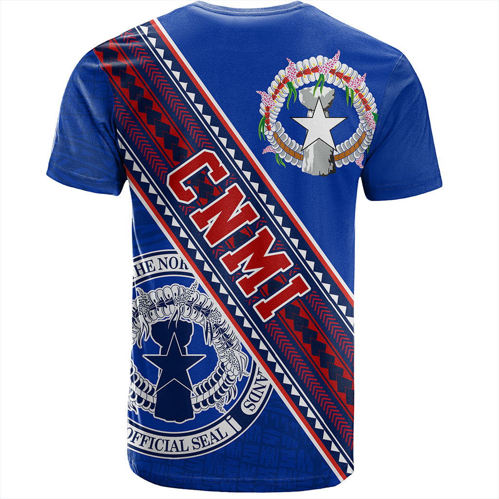 Northern Mariana Islands T-Shirt Flag And Coat Of Arms