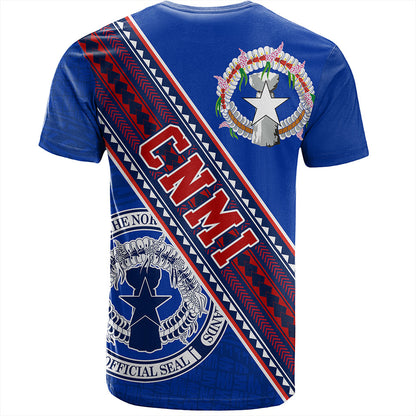 Northern Mariana Islands T-Shirt Flag And Coat Of Arms