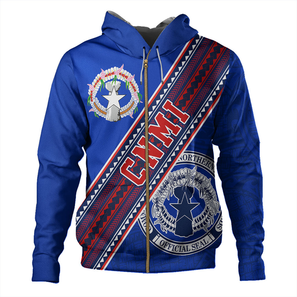 Northern Mariana Islands Hoodie Flag And Coat Of Arms
