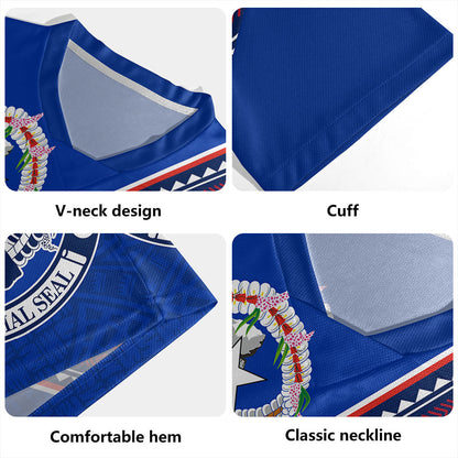 Northern Mariana Islands Rugby Jersey Flag And Coat Of Arms