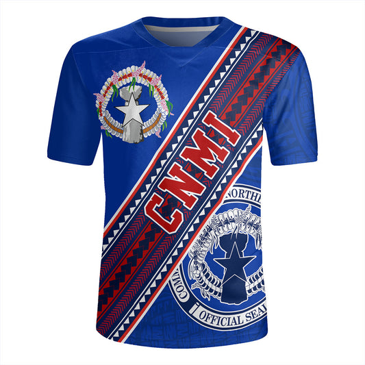 Northern Mariana Islands Rugby Jersey Flag And Coat Of Arms