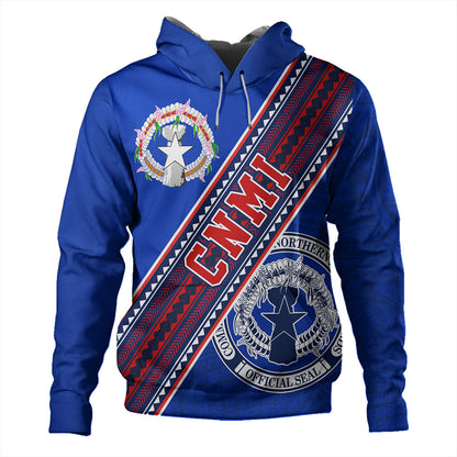 Northern Mariana Islands Hoodie Flag And Coat Of Arms