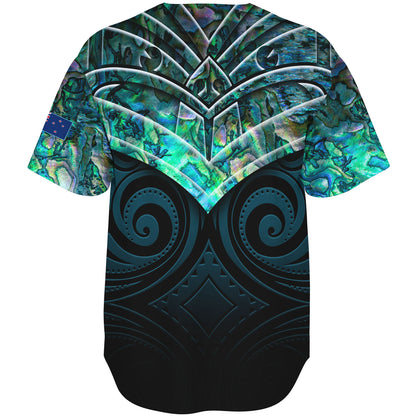 New Zealand Baseball Shirt NZ Warriors PÄua Style
