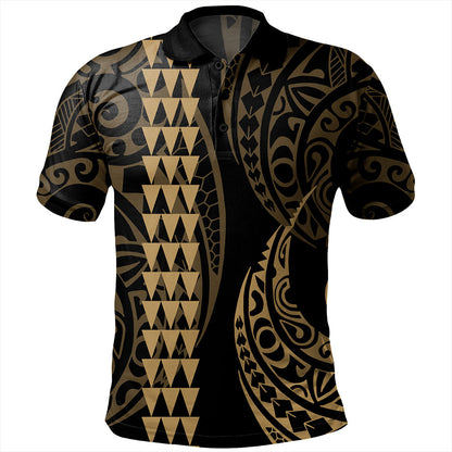 Hawaii Polo Shirt Polynesia Kakau Style