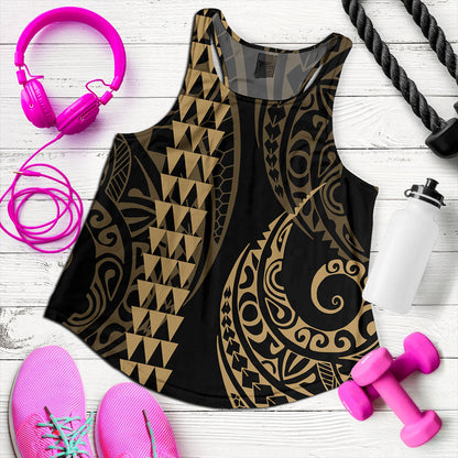 Hawaii Women Tank Polynesia Kakau Style