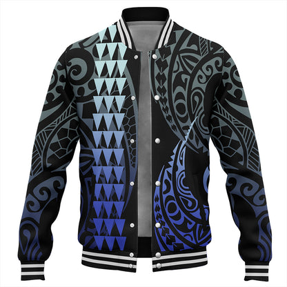 Hawaii Baseball Jacket Polynesian Kakau Style Ver.1