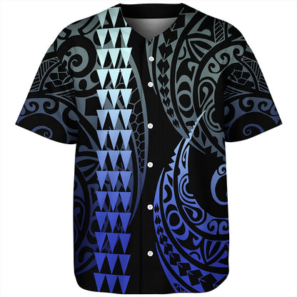 Hawaii Baseball Shirt Polynesian Kakau Style Ver.1