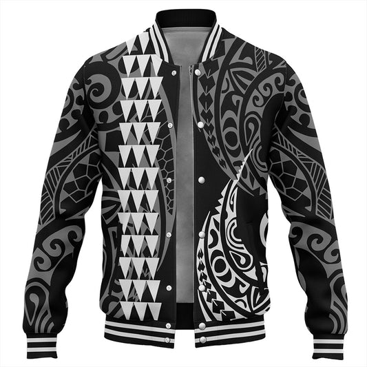 Hawaii Baseball Jacket Polynesia Kakau Style