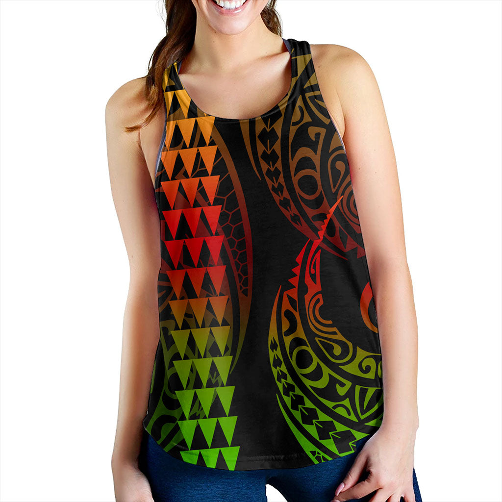 Hawaii Women Tank Polynesia Kakau Style