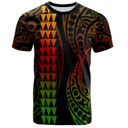 Hawaii T-Shirt Polynesia Kakau Style