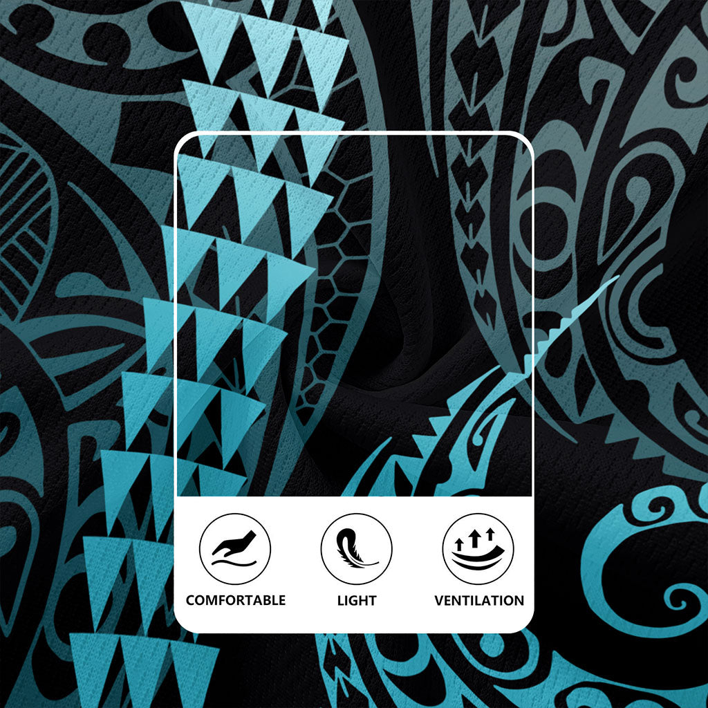 Hawaii Rugby Jersey Polynesian Kakau Style Ver.1