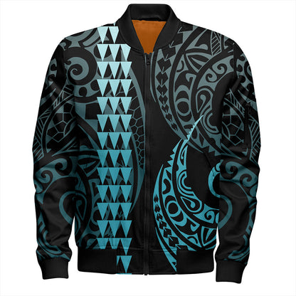 Hawaii Bomber Jacket Polynesian Kakau Style Ver.1