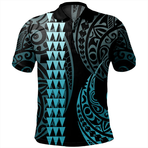 Hawaii Polo Shirt Polynesian Kakau Style Ver.1