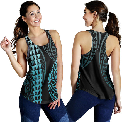 Hawaii Women Tank Polynesian Kakau Style Ver.1