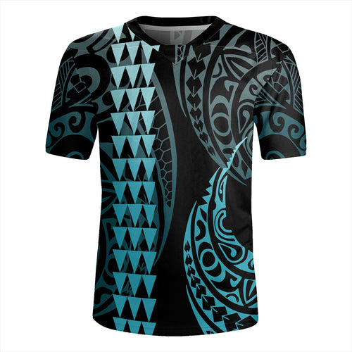 Hawaii Rugby Jersey Polynesian Kakau Style Ver.1