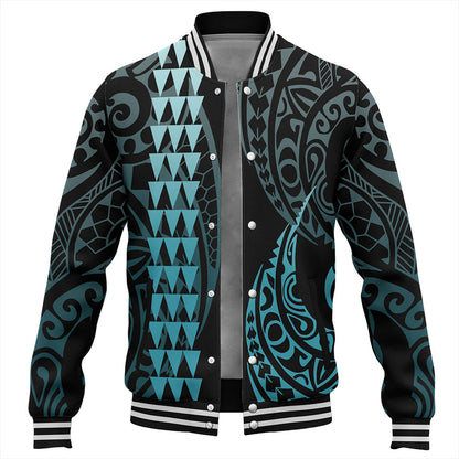 Hawaii Baseball Jacket Polynesian Kakau Style Ver.1