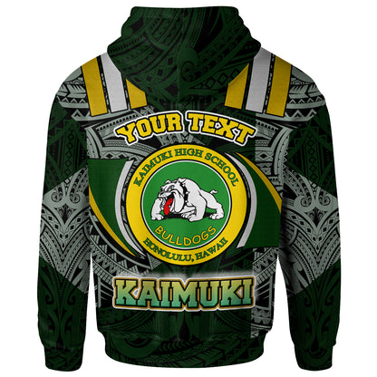 Hawaii Kaimuki High School Hoodie - Custom Kaimuki High School Polynesian Pattern Hoodie