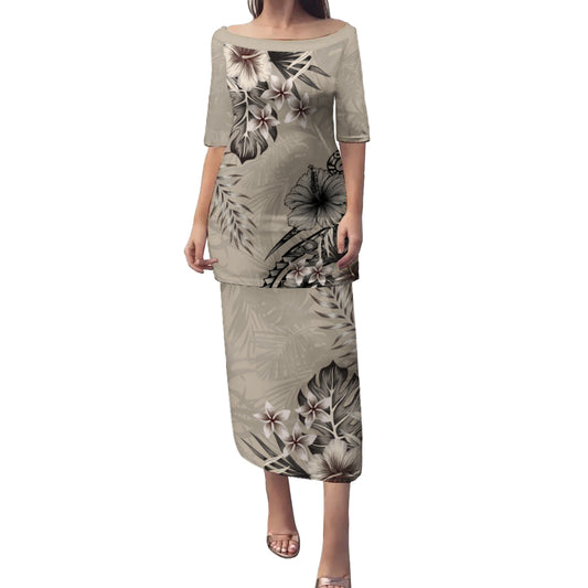 Polynesian Puletasi Polynesia Hibiscus Tropical Fabric