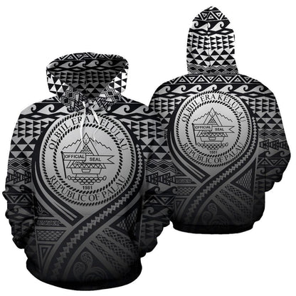 Palau All Over Hoodie Lift Up Black
