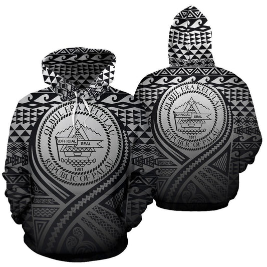 Palau All Over Hoodie Lift Up Black
