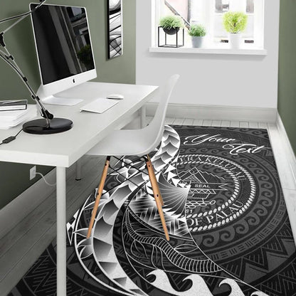 Palau Area Rug - Custom Personalised Polynesian Pattern Style