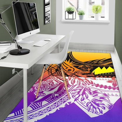 Palau Area Rug - Tribal Jungle Pattern