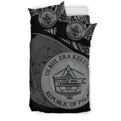 Palau Duvet Cover Set - Palau Coat Of Arms Blue