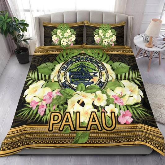 Palau Bedding Set - Polynesian Gold Patterns Collection