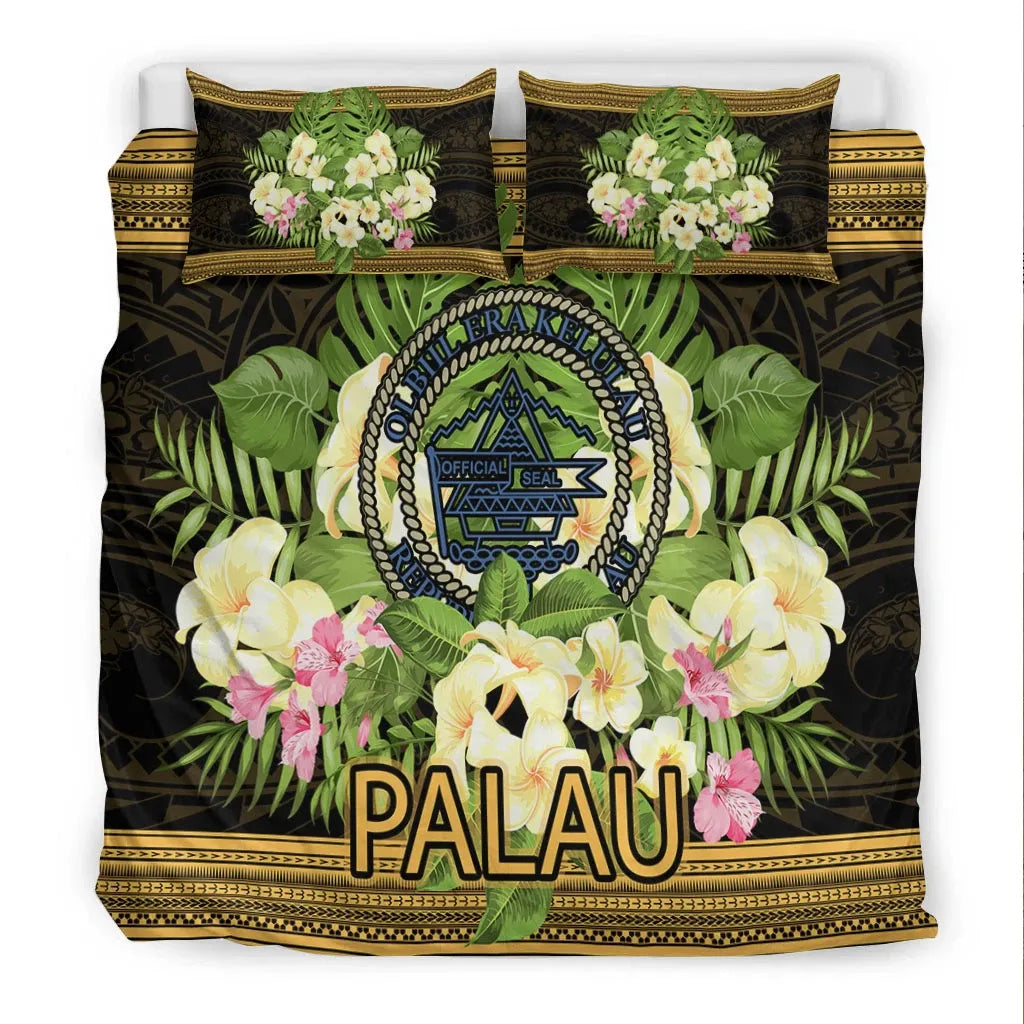 Palau Bedding Set - Polynesian Gold Patterns Collection