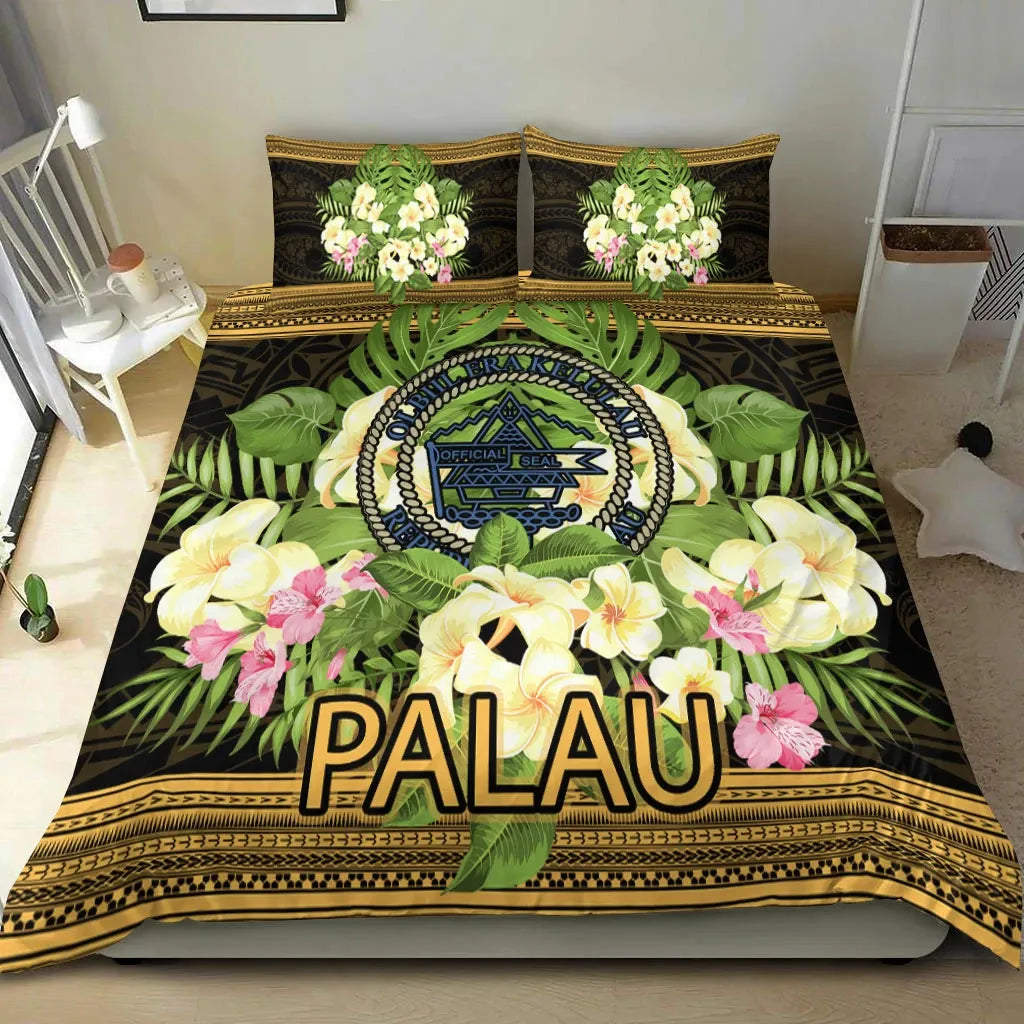 Palau Bedding Set - Polynesian Gold Patterns Collection