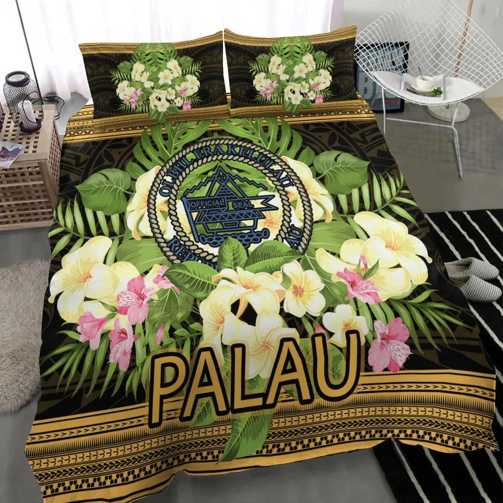 Palau Bedding Set - Polynesian Gold Patterns Collection