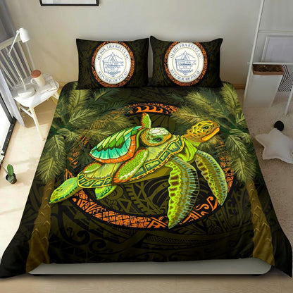 Palau Bedding Set - Polynesian Turtle Palm Tree