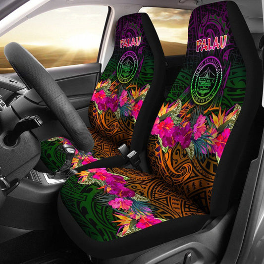 Palau Car Seat Covers - Summer Hibiscus