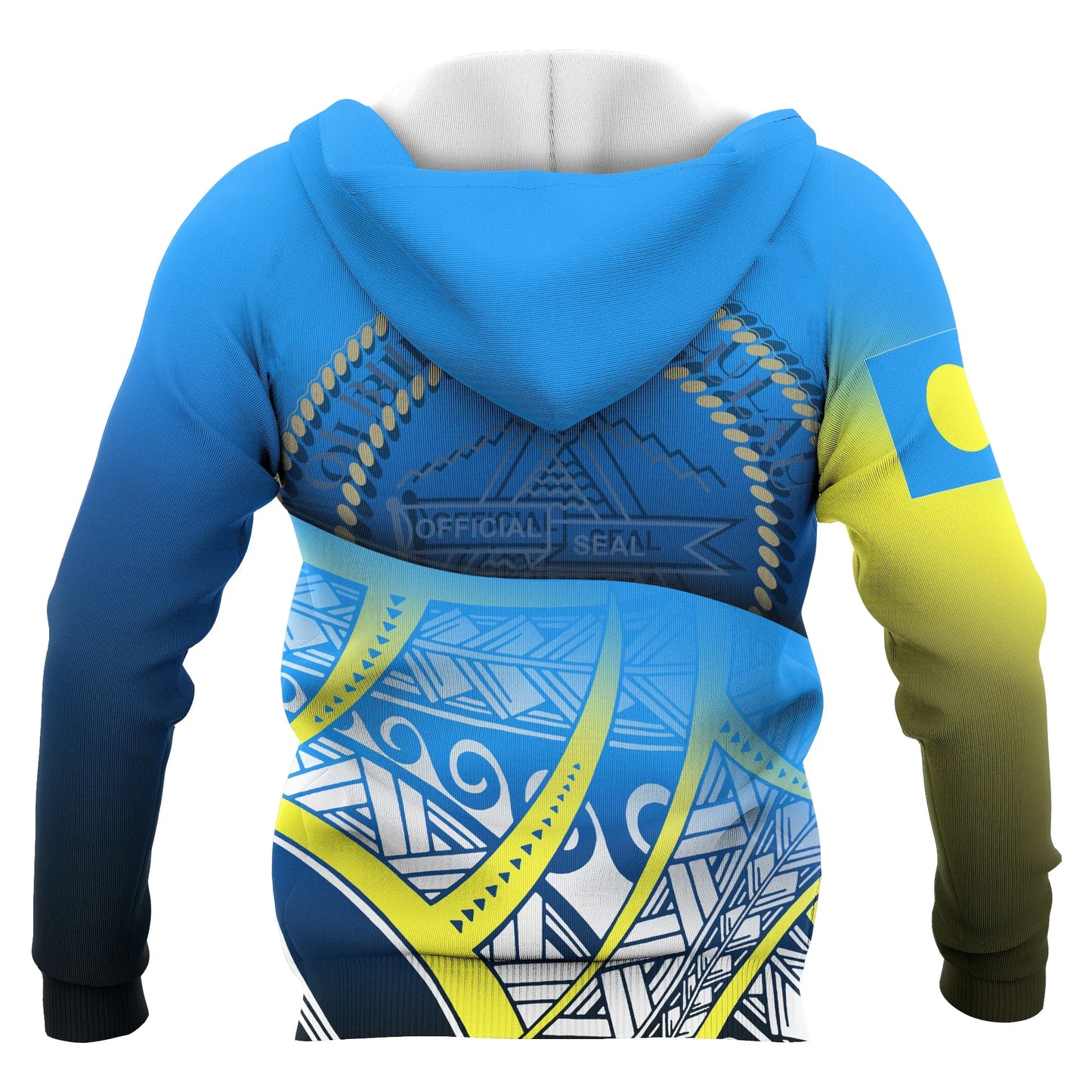 Palau Coat Of rms Hoodie - Polynesian Pattern