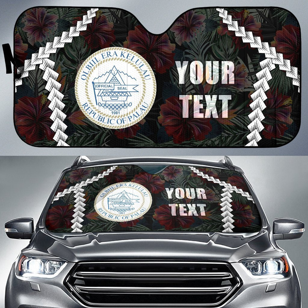 Palau Custom Personalised Auto Sun Shades - Chain Polynesian