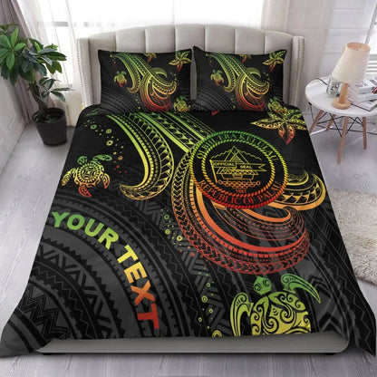 Palau Custom Personalised Bedding Set - Reggae Turtle