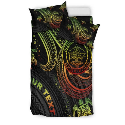 Palau Custom Personalised Bedding Set - Reggae Turtle