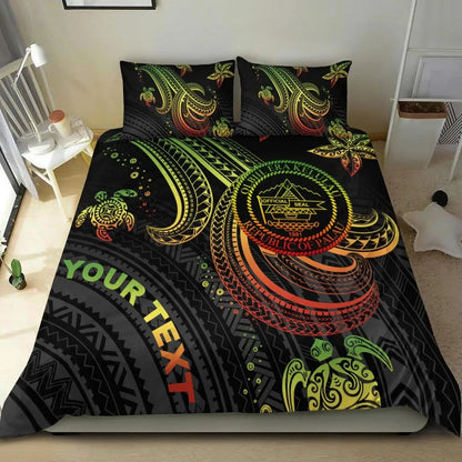 Palau Custom Personalised Bedding Set - Reggae Turtle