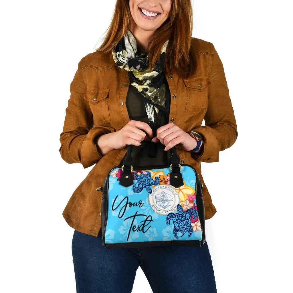 Palau Custom Personalised Shoulder Handbag -Tropical Style